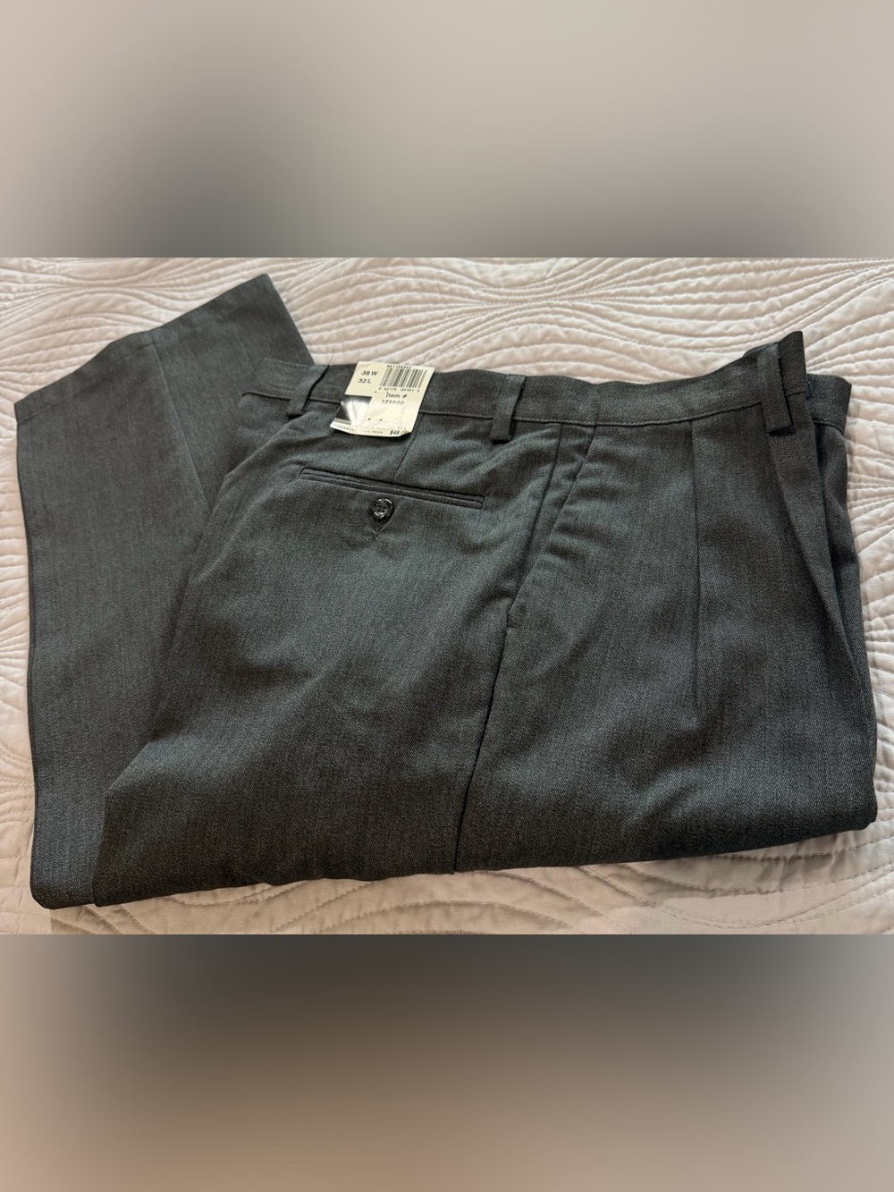 Men's Flat-Front Dress in Charcoal Gray slates by dockers brand